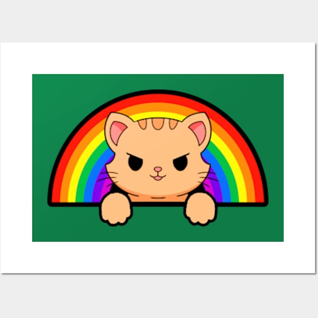 Kitty Rainbow Wall Art by Gamers Gear